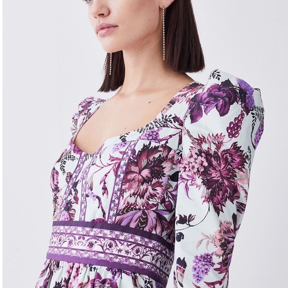 Lydia Millen Border Cotton Sateen Size US 4 | UK 8 - Picture 5 of 8